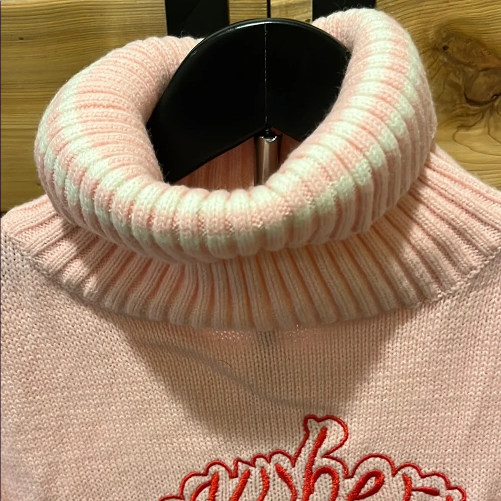 Strawberry Milk Pink Turtleneck Sweater - Picture 3 of 8